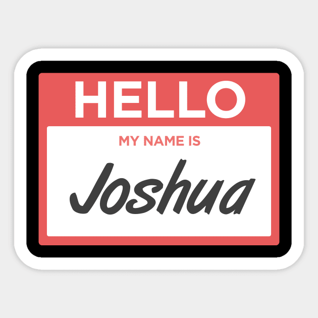 Joshua | Funny Name Tag Sticker by MeatMan